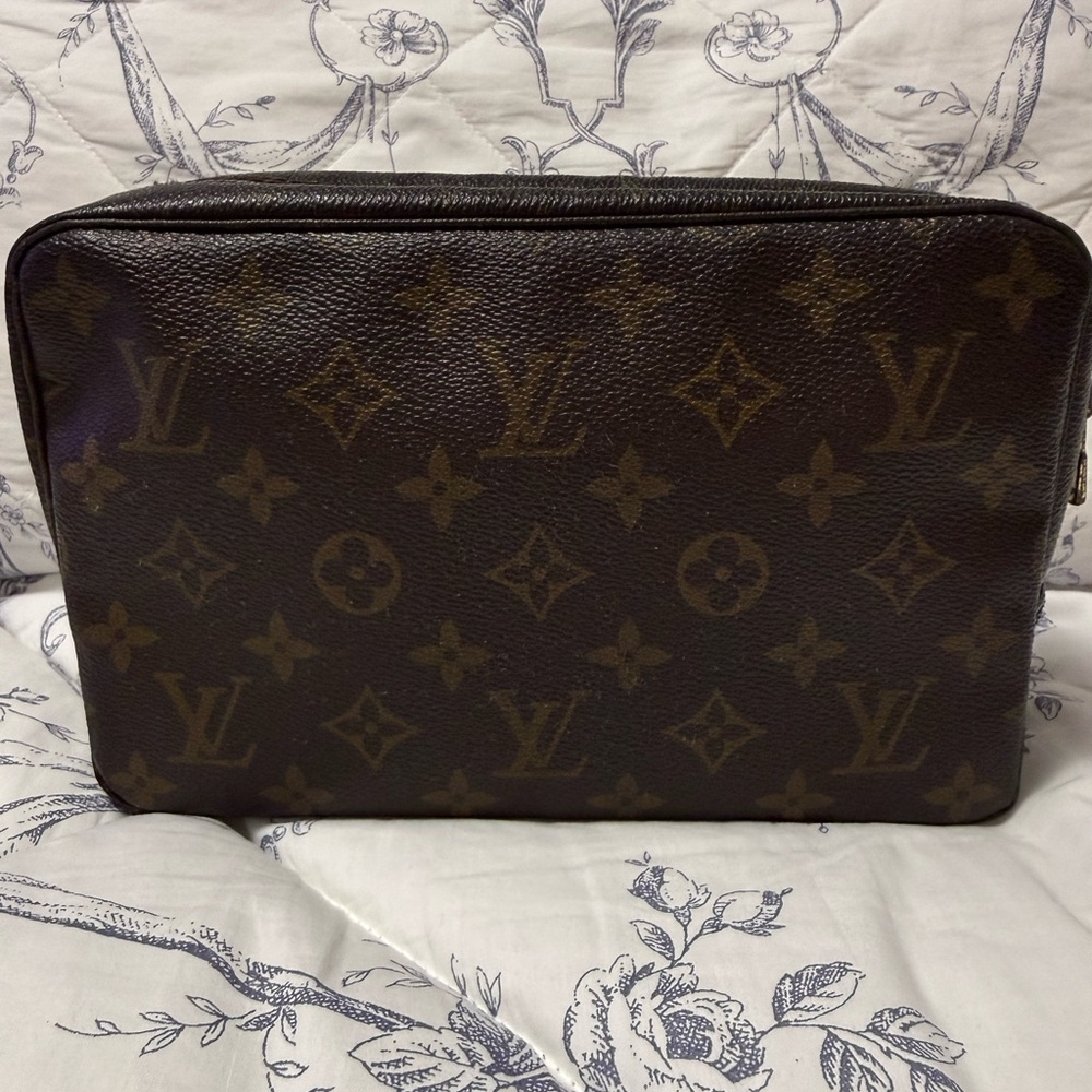 Louis Vuitton Brown Monogram Canvas Men's Pouch Trousse 23